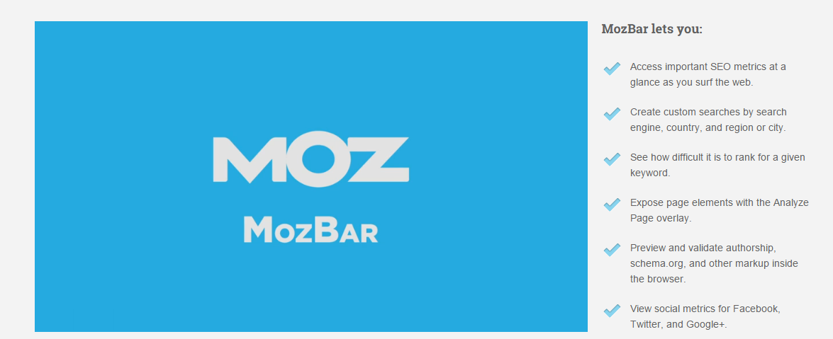 SEO Toolbar for Firefox Chrome Download the Free MozBar SEO Plugin Moz O que é Seo