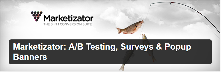 Marketizator A B Testing Surveys Popup Banners — WordPress Plugins ferramentas de testes