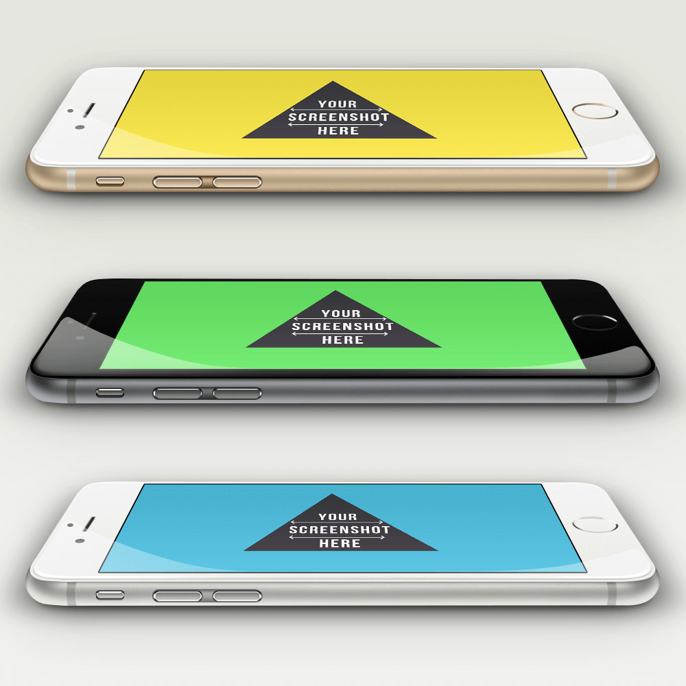 Sideview_iPhone6_PSD_Mockup_App Psd