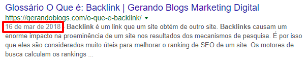backlinks gerandoblogs Pesquisa Google fatores de classificação do google